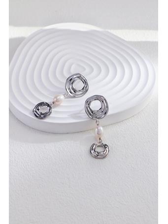 COCO ANGEL - Pearl Ear Stud SILVER