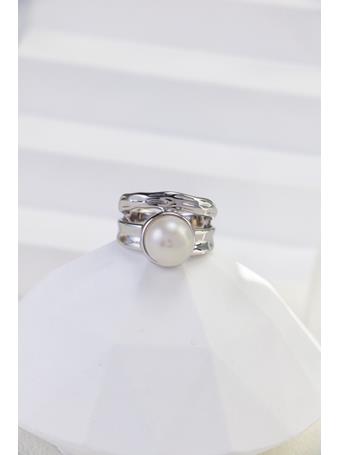 COCO ANGEL - Pearl Ring SILVER