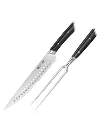 CANGSHAN CUTLERY - Helena Series 2-Piece Carving Set BLACK