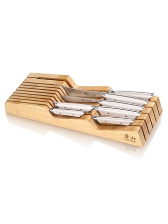 CANGSHAN CUTLERY - Helena Series 8-Piece In-Drawer BBQ Knife Set WHITE