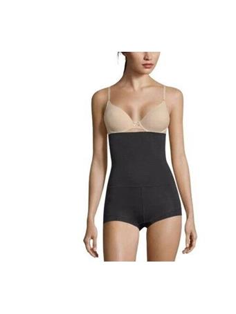 MAIDENFORM  - Womens High Waist Shaping Boyshort BLACK