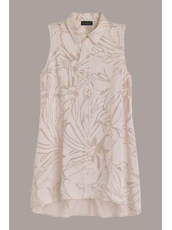 DONNA KARAN - Floral Burnout Tunic SAND