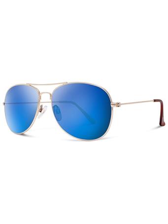 ABACO POLARIZED - Avery Sunglasses GOLD DEEP BLUE