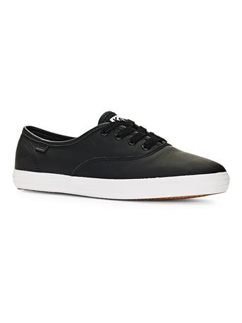 KEDS - Champion Luxe Leather Sneaker BLACK