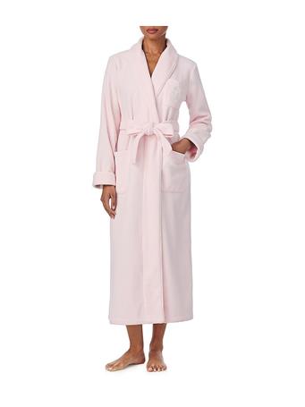 RALPH LAUREN - Long Shawl Collar Robe PINK
