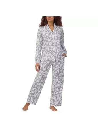 DKNY SLEEPWEAR - Women's Notch Collar Pyjama Set GRYHTRDT