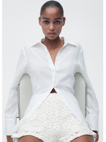MANGO - Crochet Straight-fit Shorts NATURAL WHITE
