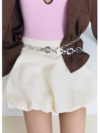 MANGO - Mini Balloon Skirt NATURAL WHITE