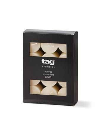 TAG TRADE ASSOCIATES - Color Studio Votive Candles - Set Of 12 IVORY