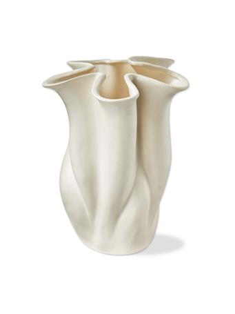 TAG TRADE ASSOCIATES - Organic Swirl Edge Vase IVORY