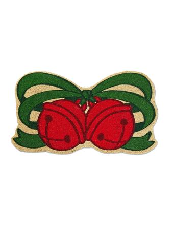 TAG TRADE ASSOCIATES - Jingle Bells Shaped Pvc Coir Mat GREEN