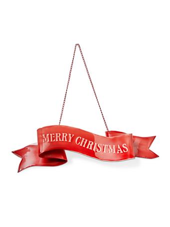 TAG TRADE ASSOCIATES - Merry Christmas Hanging Door Sign RED