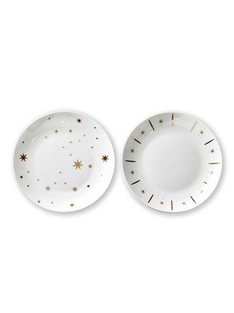 TAG TRADE ASSOCIATES - Starlight Appetizer Plate - Assortment Of 2 CREAM