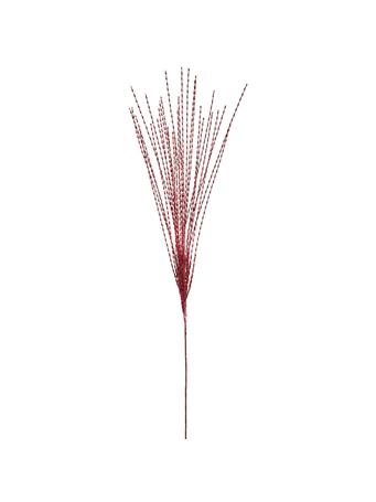 ALL STATE FLORAL - 32" Glittered Tinsel Artificial Stem RED