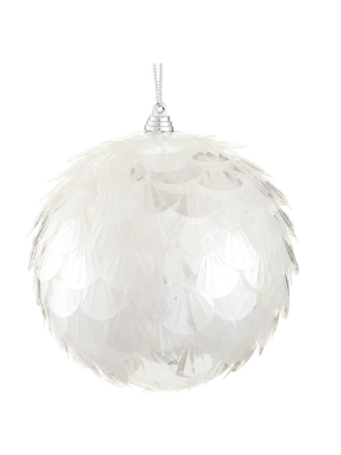 ALL STATE FLORAL - Ornament Iridescent Beagle Ball 4" IRIDESCENT