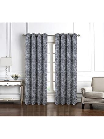RAMALLAH TRADING CO - Cambridge Marble Jacquard Window Curtain Panel CHARCOAL