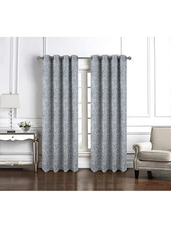 RAMALLAH TRADING CO - Cambridge Marble Jacquard Window Curtain Panel SILVER