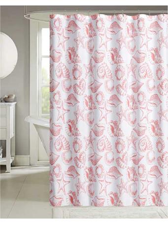RAMALLAH TRADING CO - Havana Printed Shower Curtain CORAL