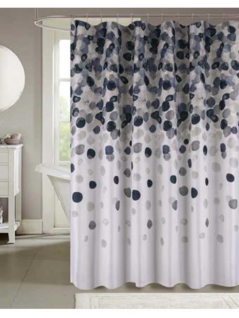RAMALLAH TRADING CO - Cedar Watercolor Printed Shower Curtain CHARCOAL