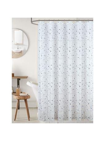 RAMALLAH TRADING CO - Terrazzo Shimmer Shower Curtain WHITE