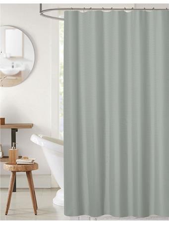 RAMALLAH TRADING CO - Bliss Waffle Shower Curtain GREY
