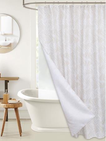 RAMALLAH TRADING CO - Wynn 14pc Shower Curtain WHITE