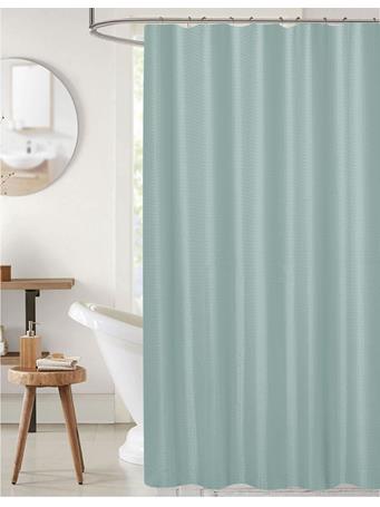 RAMALLAH TRADING CO - Bliss Waffle Shower Curtain BLUE