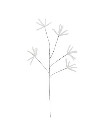 DIAMOND STAR GLASS - Flower Picks WHITE