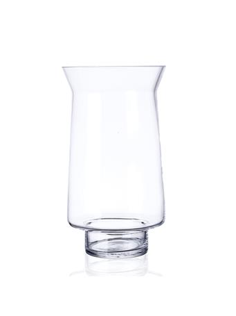 DIAMOND STAR GLASS - Glass Hurricane Vase CLEAR