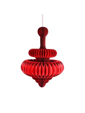 DIAMOND STAR GLASS - Xmas Accessories - 4 Pieces RED