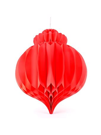 DIAMOND STAR GLASS - Xmas Accessories - 4 Pieces RED