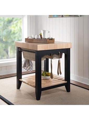 LINON HOME PRODUCTS - Kolton Kitchen Island BLACK