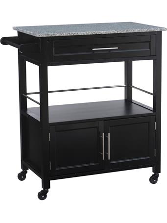 LINON HOME PRODUCTS - Kyler Kitchen Cart BLACK