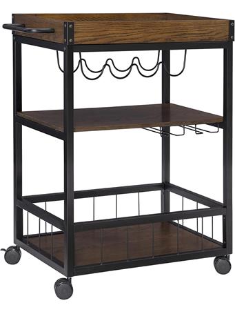 LINON HOME PRODUCTS - Austin Kitchen Cart BROWN