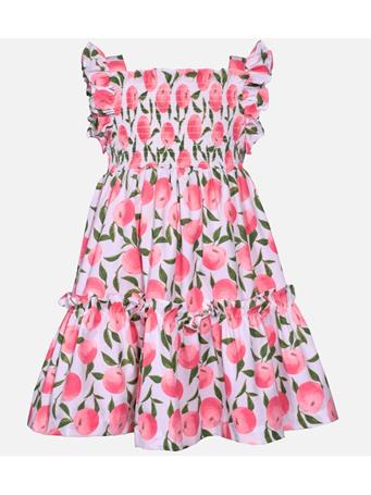 BONNIE JEAN - Georgia Smocked Peach Dress PEACH