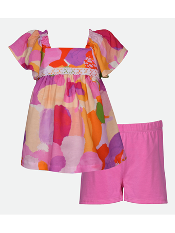BONNIE JEAN - Nia Bell Sleeve Short Set MULTI