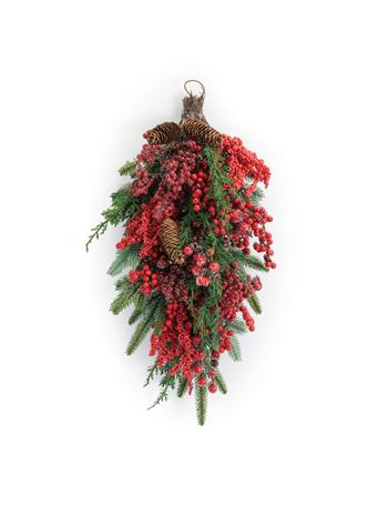 MELROSE INTERNATIONAL - Pine and Mixed Berry Swag GREEN