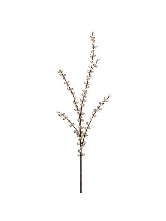 ALL STATE FLORAL - 28" Outdoor Water Resistant Artificial Berry Stem CREAM