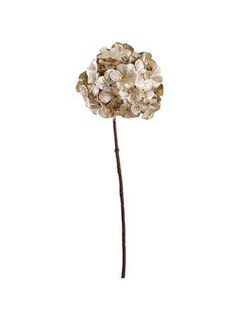 ALL STATE FLORAL - 26" Metallic Artificial Hydrangea Flower Stem GOLD