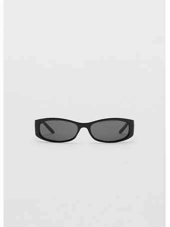 MANGO - Rectangular-frame Sunglasses BLACK