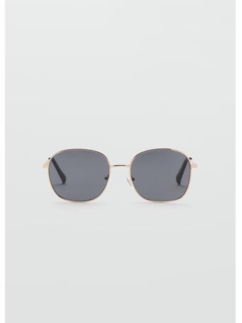 MANGO - Metallic Frame Sunglasses GOLD