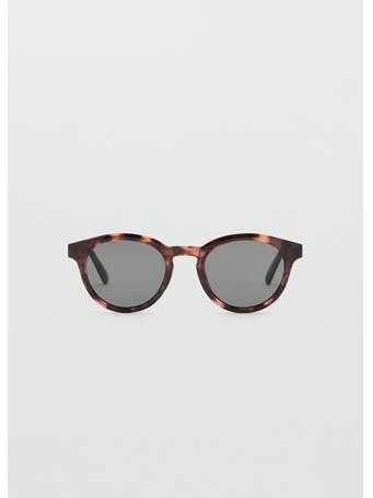 MANGO - Round-framed Sunglasses DARK BROWN