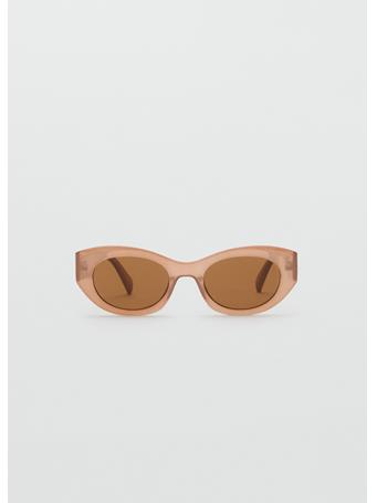 MANGO - Resin Frame Sunglasses DARK BROWN