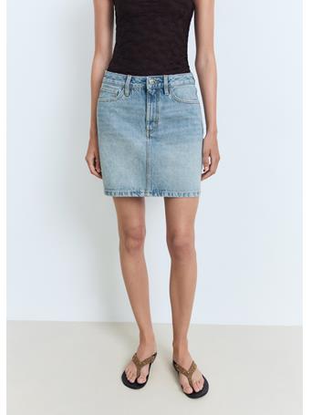 MANGO - Short Denim Skirt MEDIUM BLUE