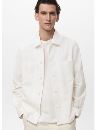 MANGO - Linen-blend Overshirt With Pockets BEIGE