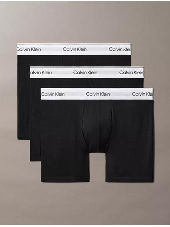 CALVIN KLEIN - Icon Cotton Stretch 3-Pack Boxer Brief 001 BLACK