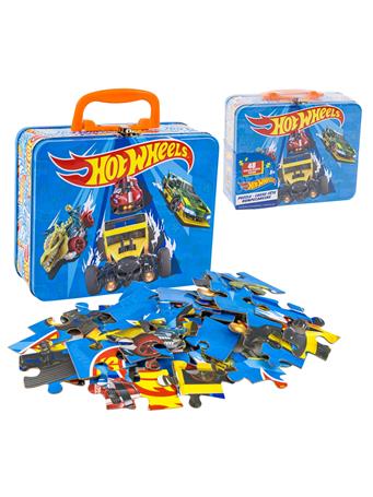 HOT WHEELS - Tin Lunch Box with Puzzle NO COLOR