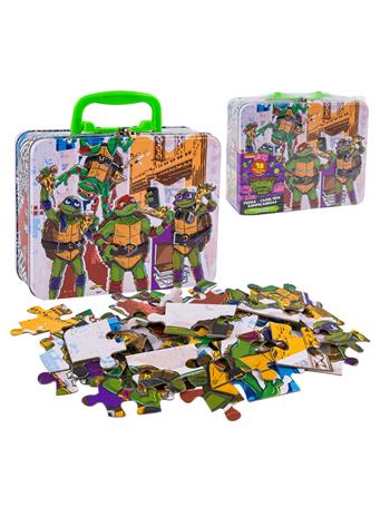 NICKELODEON - TMNT Tin Lunch Box with Puzzle NO COLOR