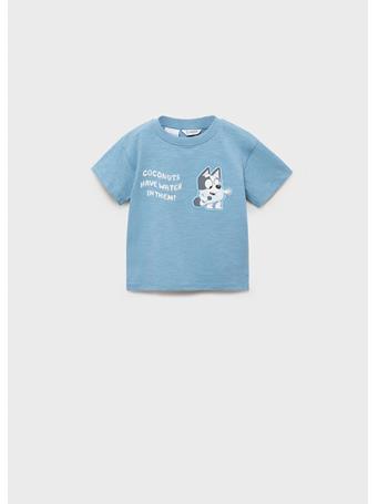 MANGO - Bluey Printed T-shirt MED BLUE