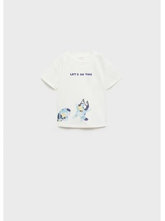 MANGO - Bluey Printed T-shirt IVORY